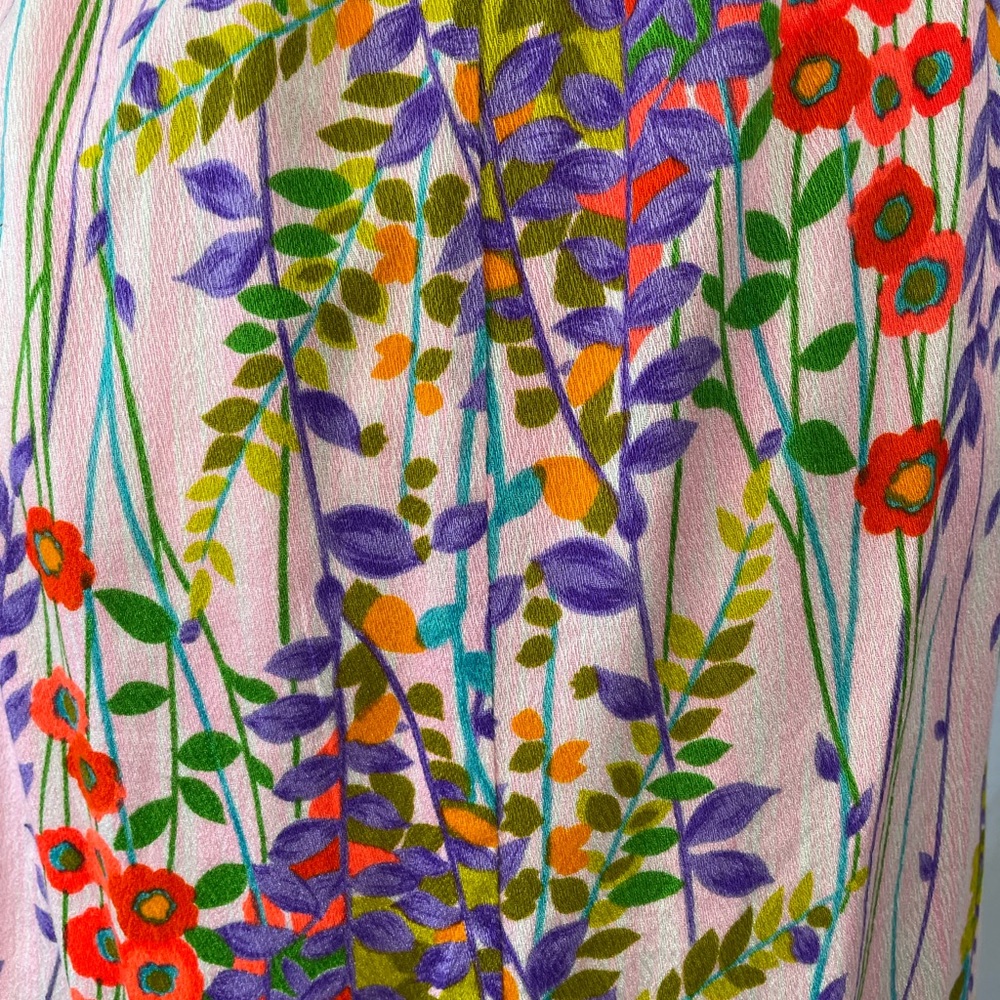 60’s 70’s Vintage Halter Floral Maxi Dress - Picture 7 of 13